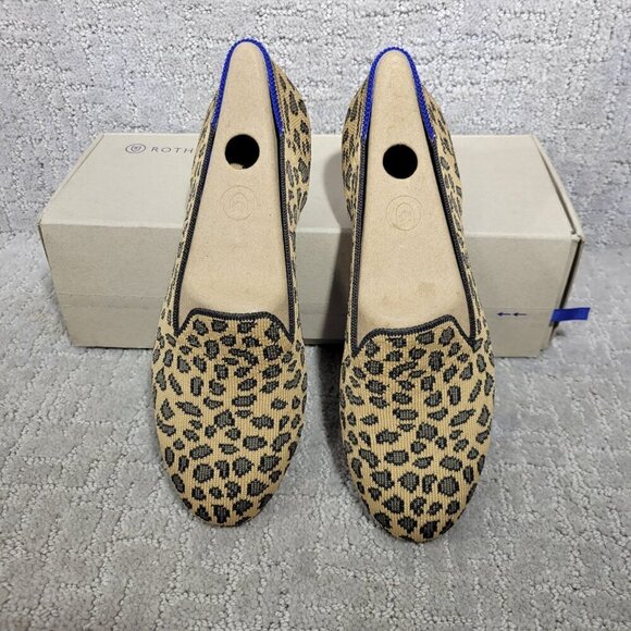 Rothys The Loafers Spotted Cheetah Print Round Toe Slip on Shoes Multiple Sizes - Picture 2 of 12